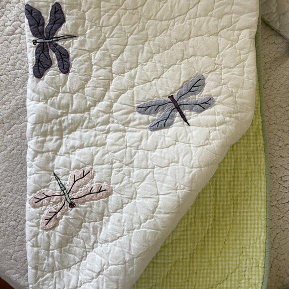 DRAGONFLY PILLOW AND REVERSIBLE THROW - Picture 5 of 5
